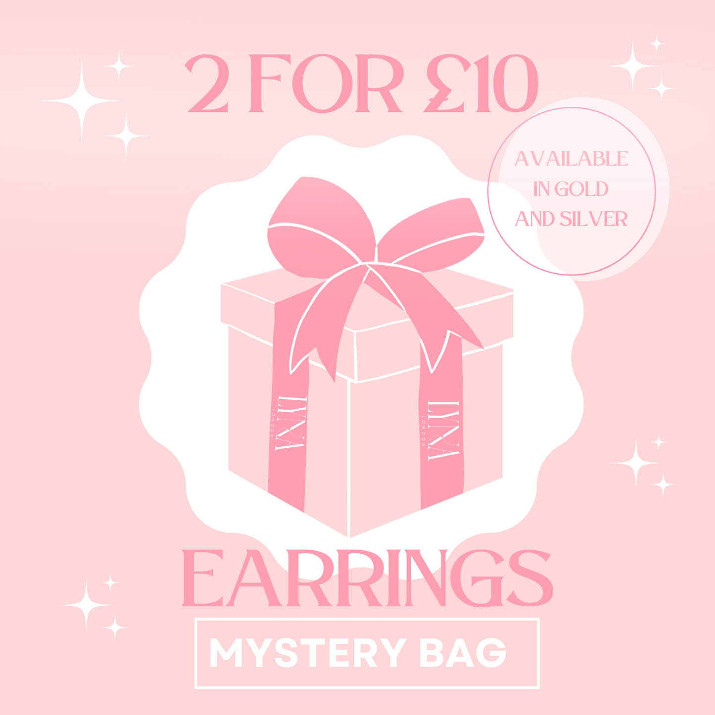 2 For £10 Mystery Bag - Outlet Earrings