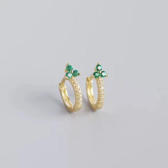 Lily Green 18K Gold Plated Sterling Silver Small Hoop Earrings
