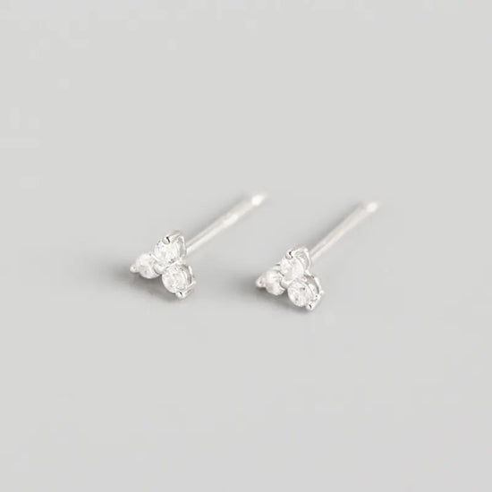 Aria Sterling Silver Small Stud Earrings