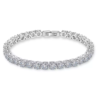 Estelle Tennis Silver Plated Bracelet