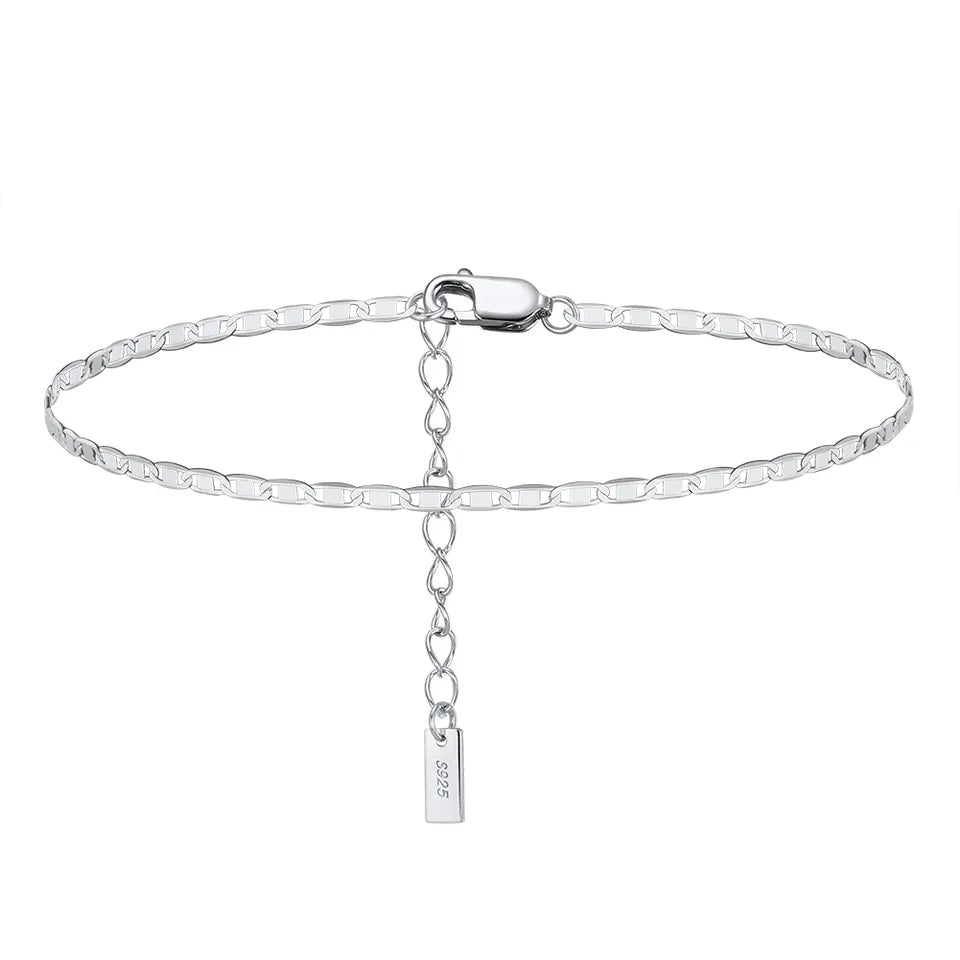 Kyra Sterling Silver Anklet