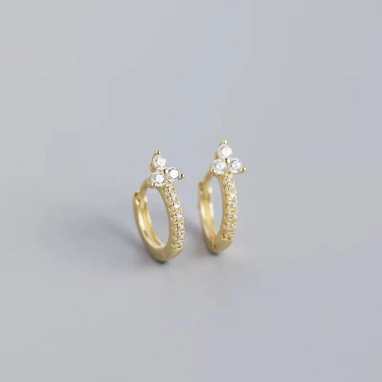 Lily 18K Gold Plated Sterling Silver Small Hoop Earrings