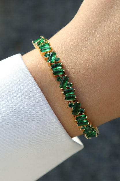 Fizzy Fun Green 18K Gold Plated Bracelet