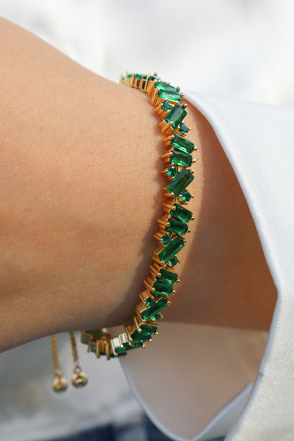 Fizzy Fun Green 18K Gold Plated Bracelet