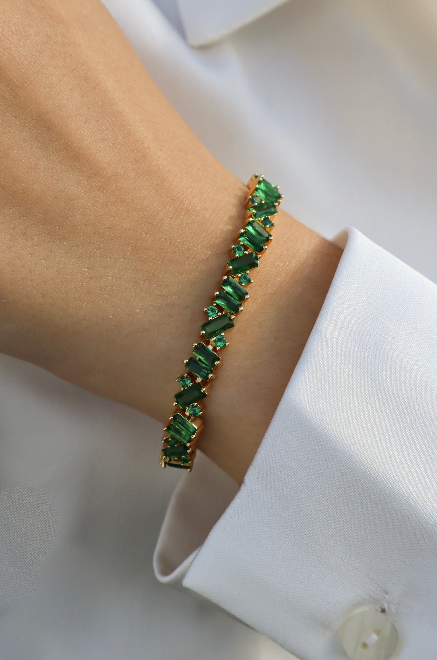 Fizzy Fun Green 18K Gold Plated Bracelet