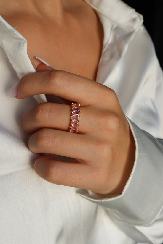 Pink Dreams Stainless Steel Ring