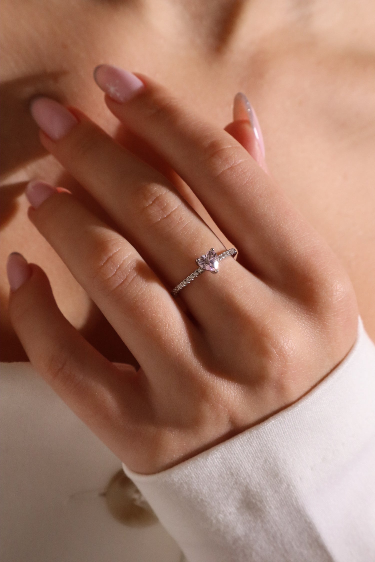 Brielle Sterling Silver Heart Ring