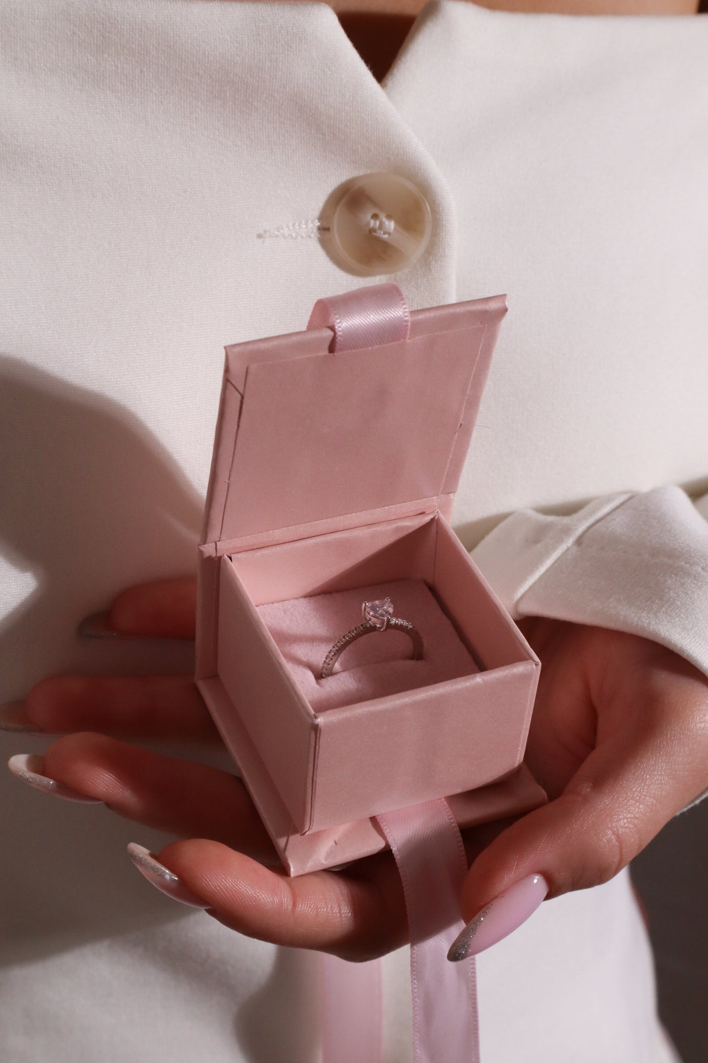 Brielle Sterling Silver Heart Ring
