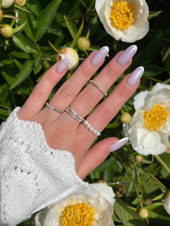 Medea Freshwater Pearl Sterling Silver Resizable Ring