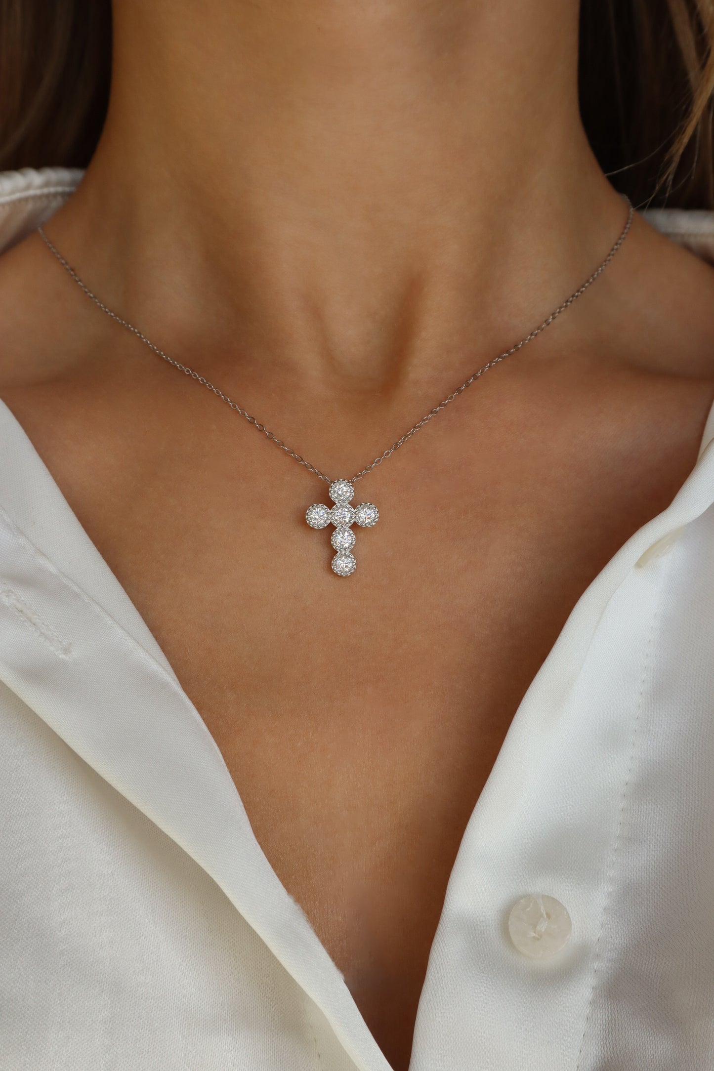 Crucifix Sterling Silver Necklace