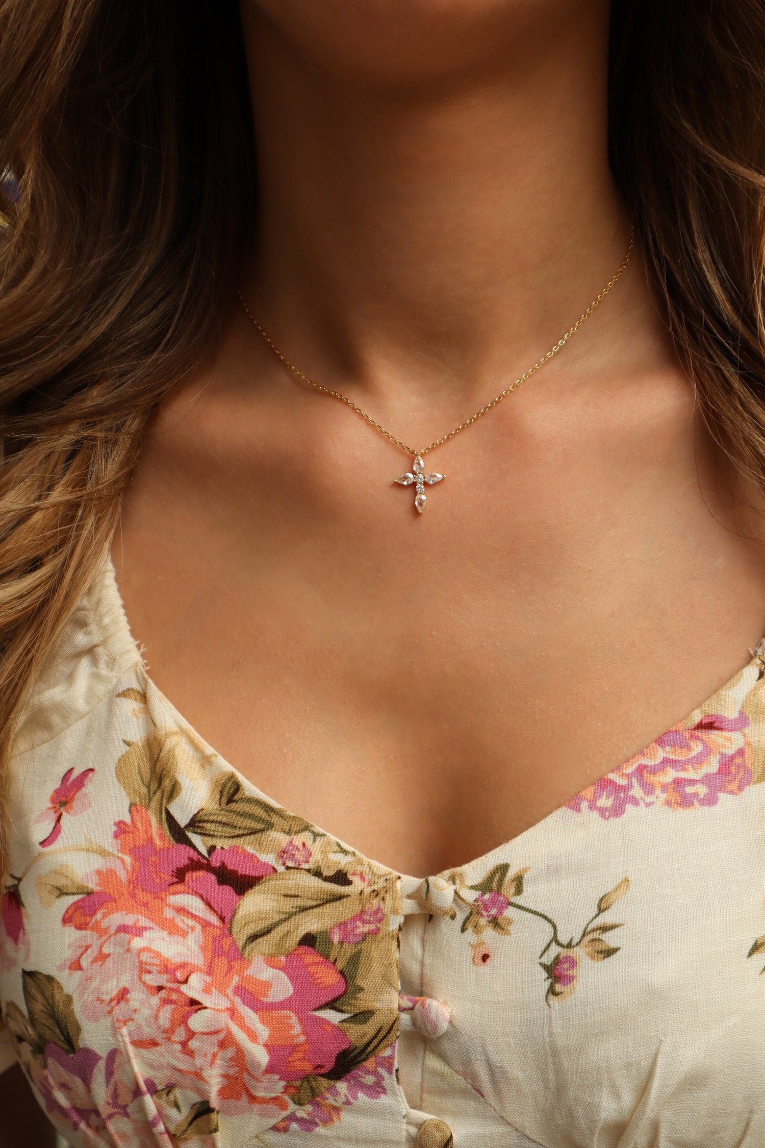 Cross Sterling Silver Necklace