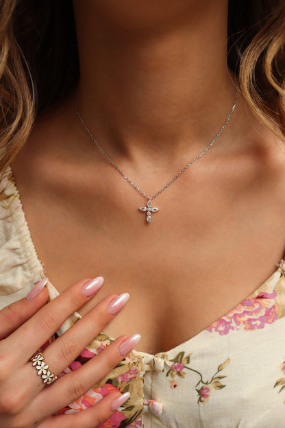 Cross Sterling Silver Necklace