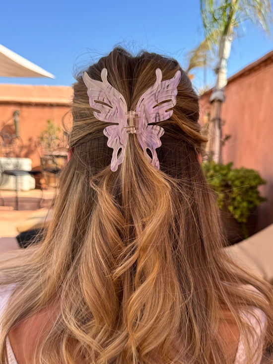 Linda Lavender Butterfly Hair Claw