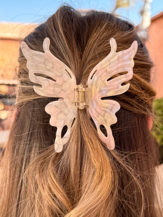 Linda Pastel Colours Butterfly Hair Claw
