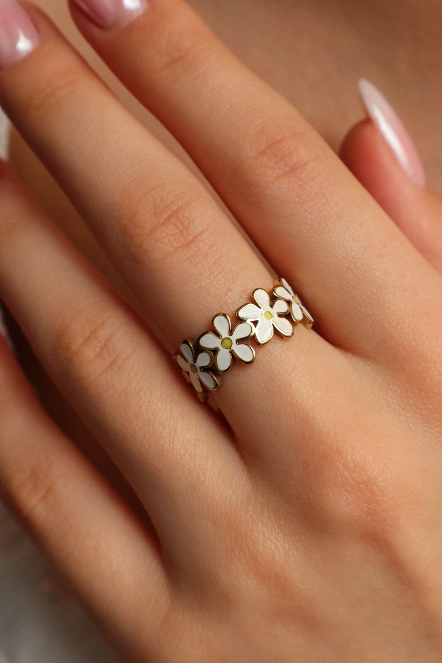 Daisy Stainless Steel Ring