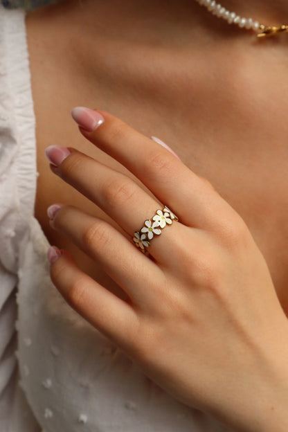 Daisy Stainless Steel Ring