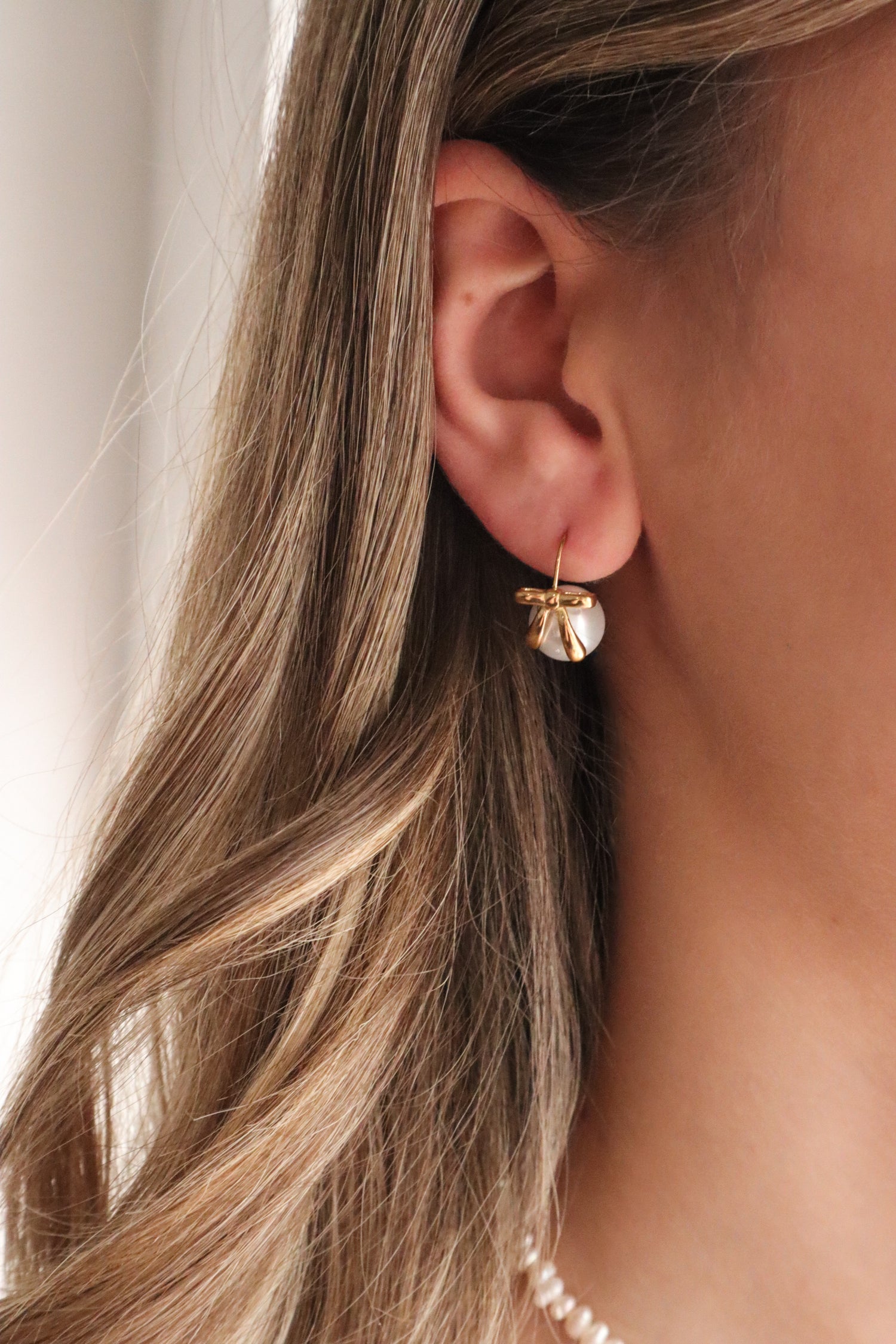 Emily Bow Stainless Steel Earrings