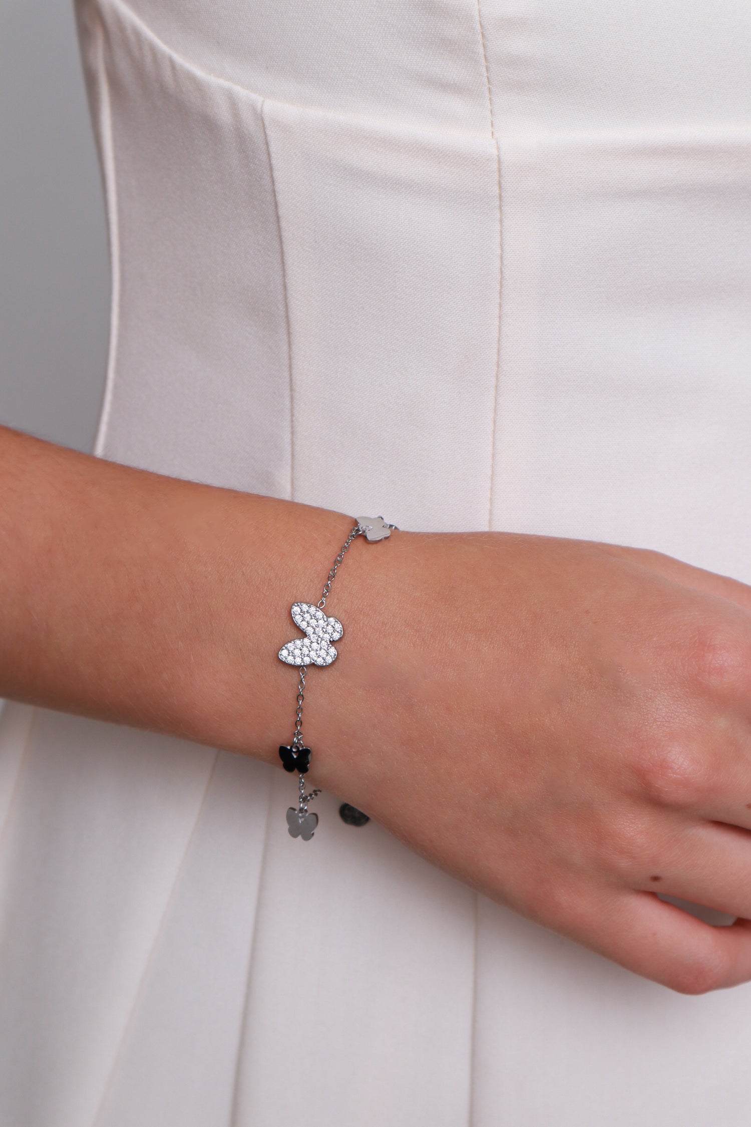 Butterfly Bliss Stainless Steel Bracelet