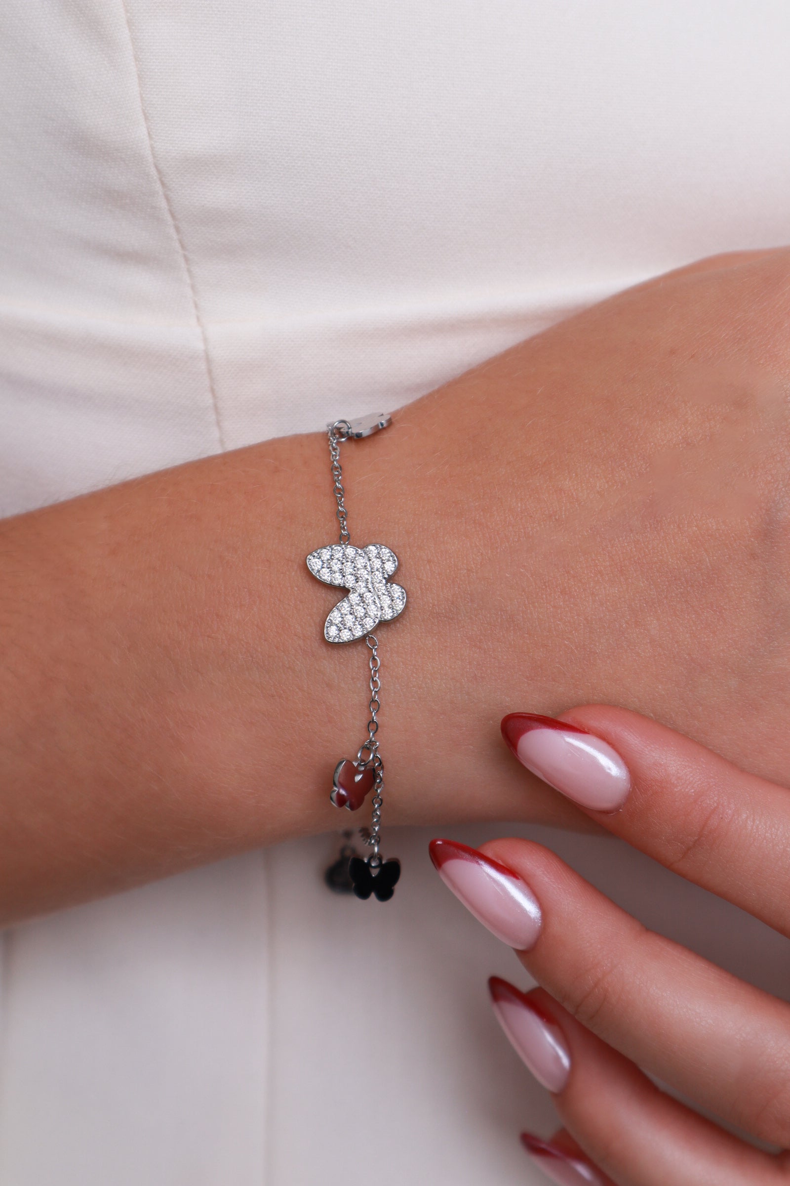 Butterfly Bliss Stainless Steel Bracelet