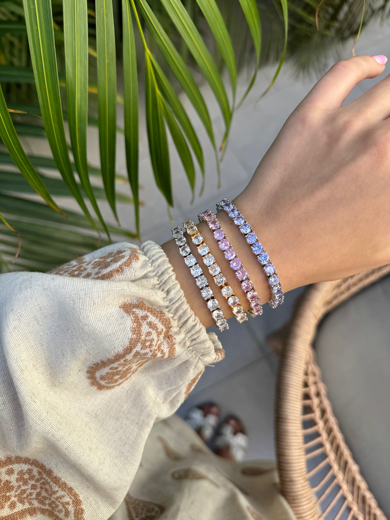 Estelle Lavender Tennis Bracelet