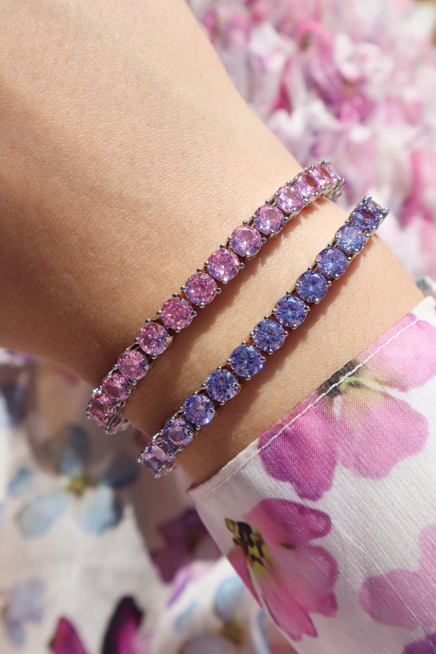 Estelle Lavender Tennis Bracelet