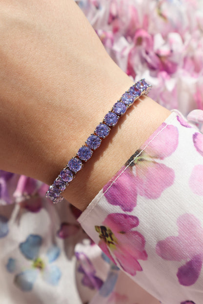 Estelle Lavender Tennis Bracelet