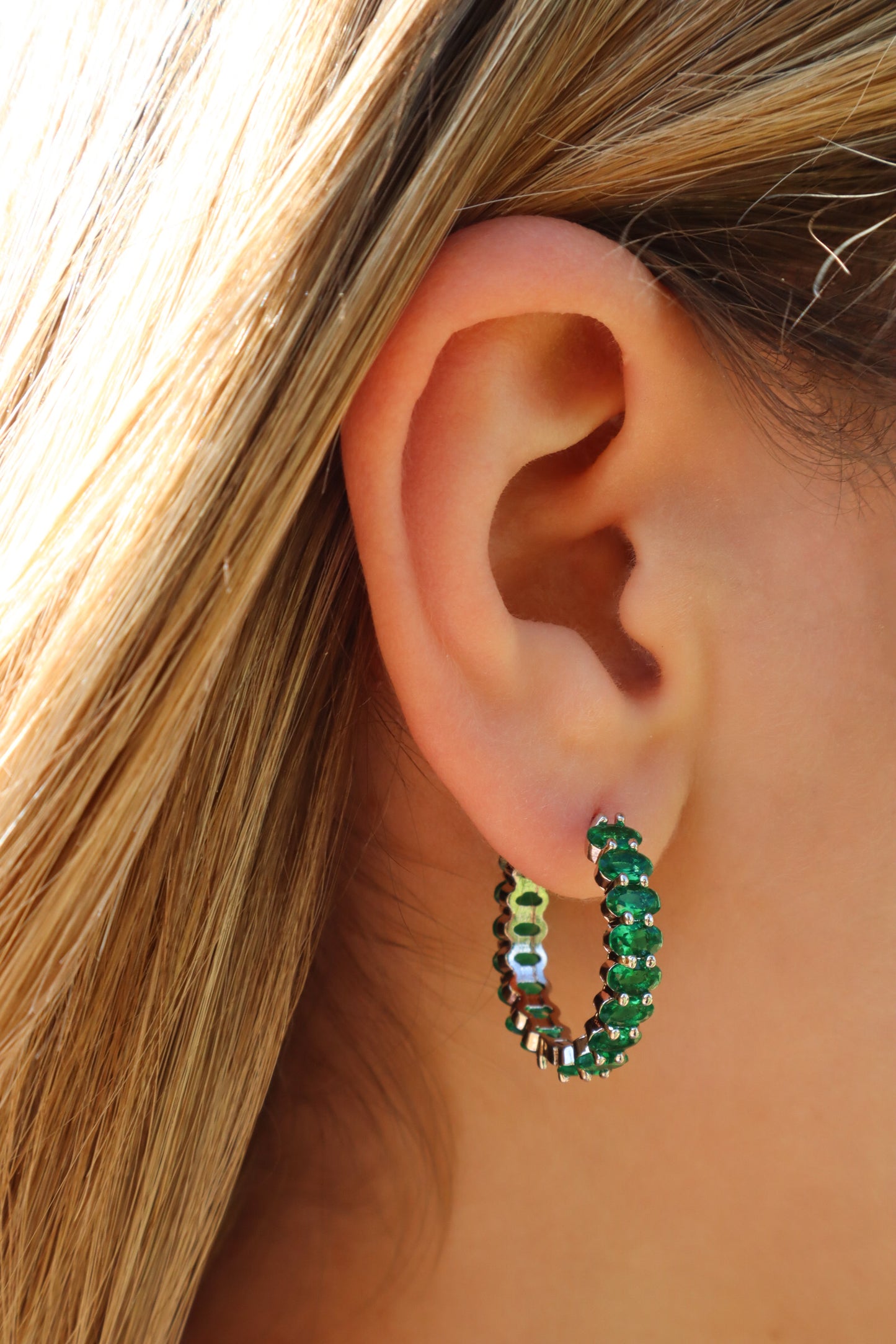 Vein of Love Emerald Earrings