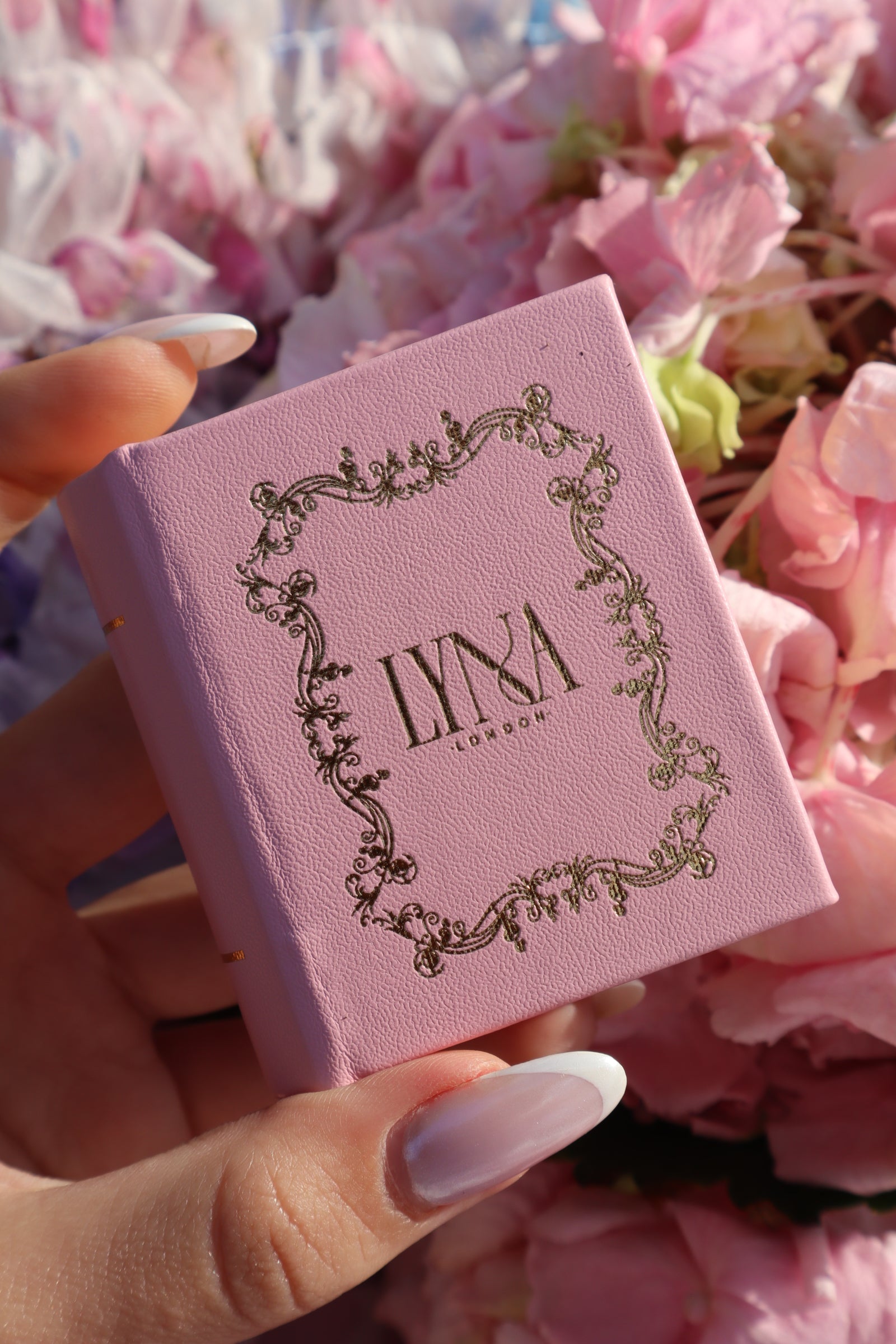 Pink Book Shaped Ring Box