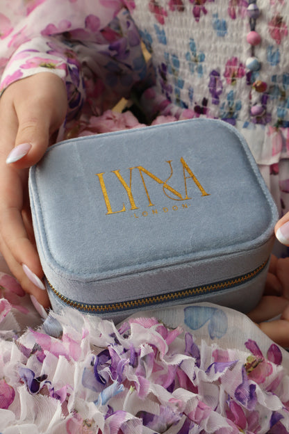 Baby Blue Travel Jewellery Box