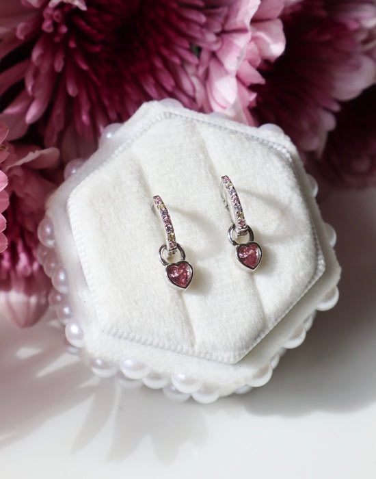 Load image into Gallery viewer, Amore Sterling Silver Earrings
