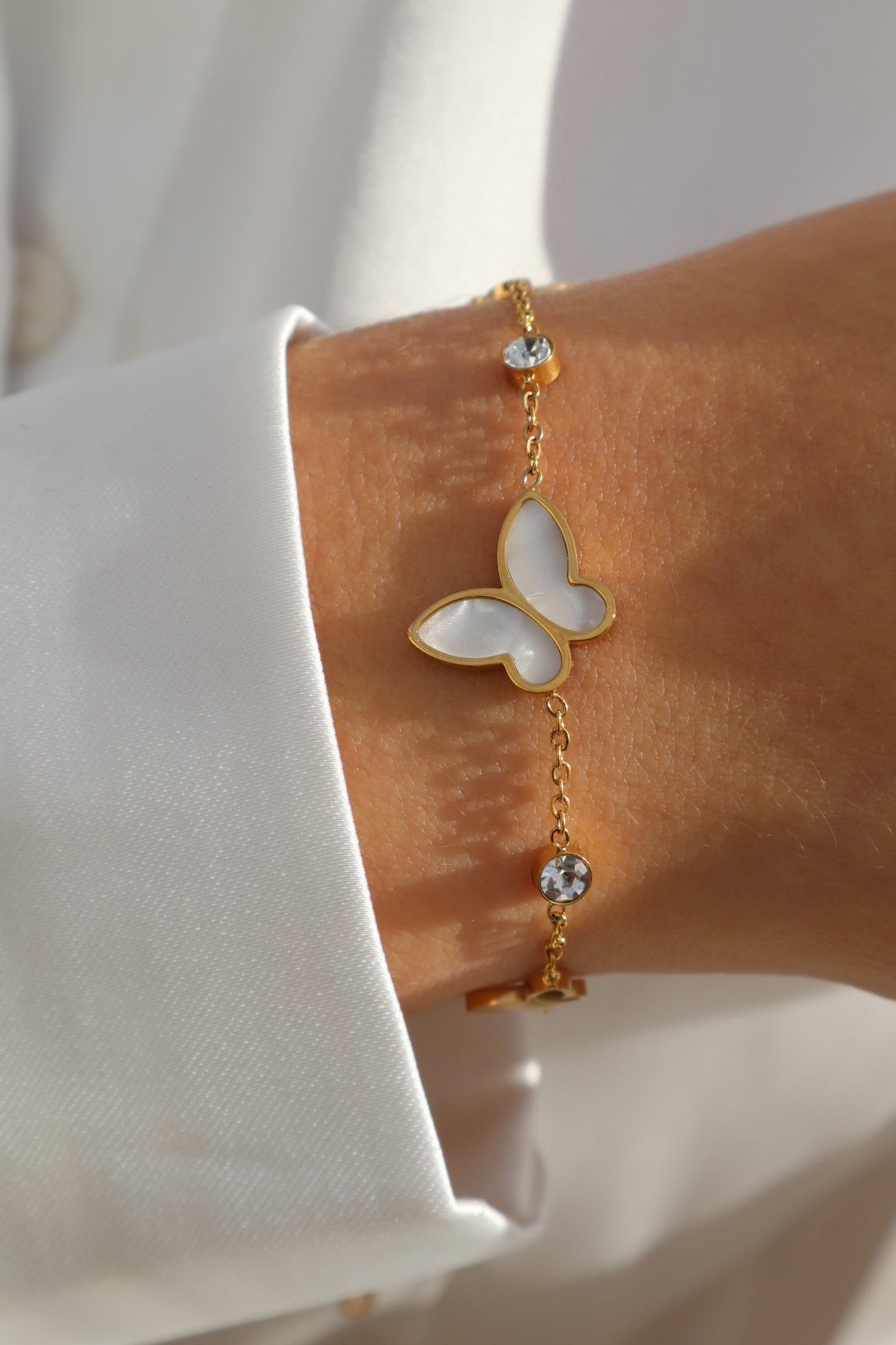 Delanie Butterfly Stainless Steel Bracelet