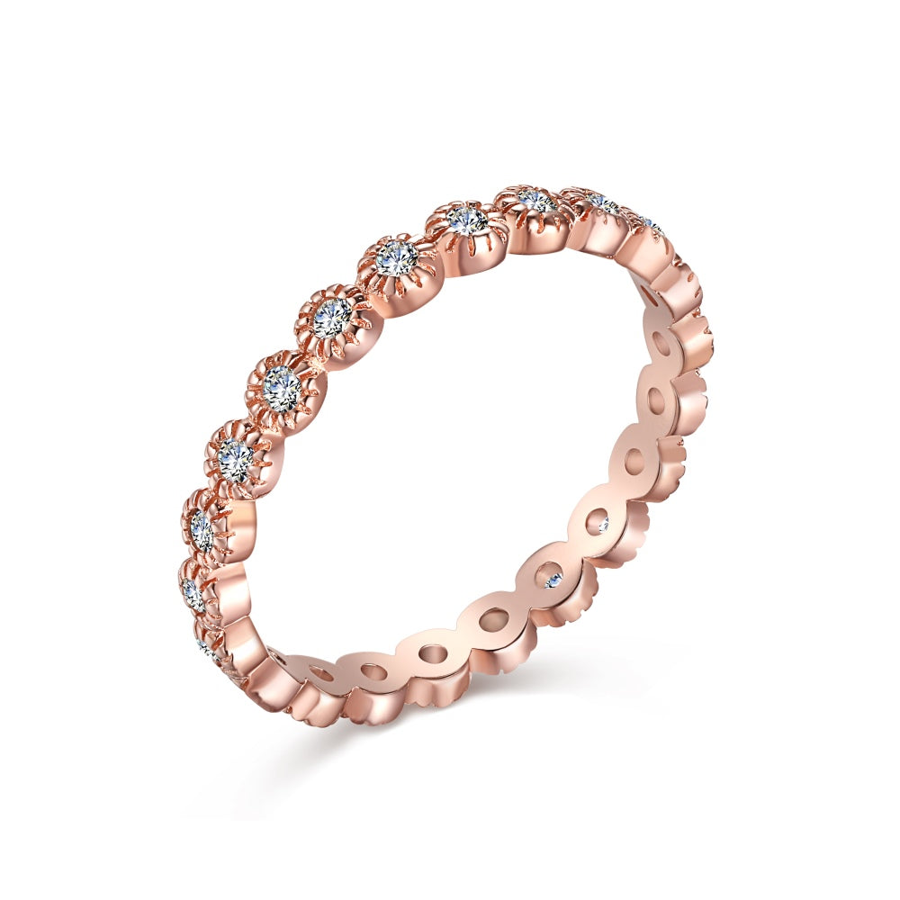 Load image into Gallery viewer, Clara Rose Gold Plated Sterling Silver Ring
