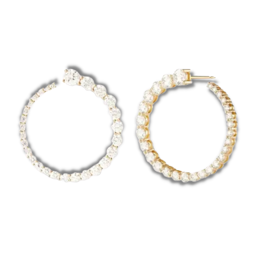 Alba Sterling Silver Small Circle Stud Earrings