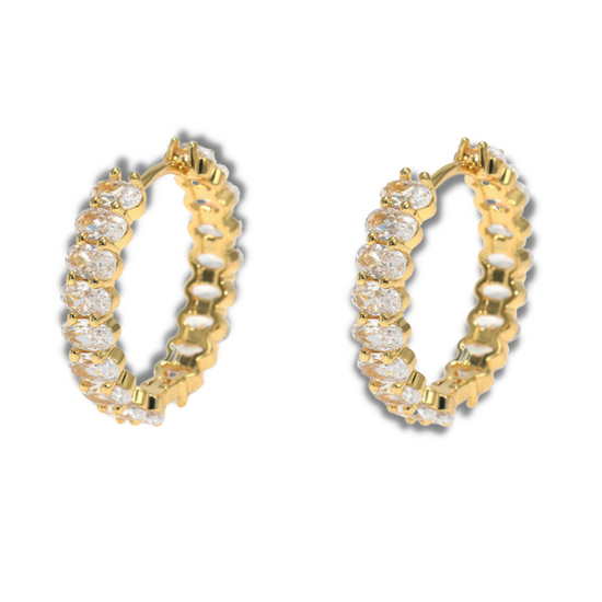 Vein of Love 18K Gold Plated Earrings