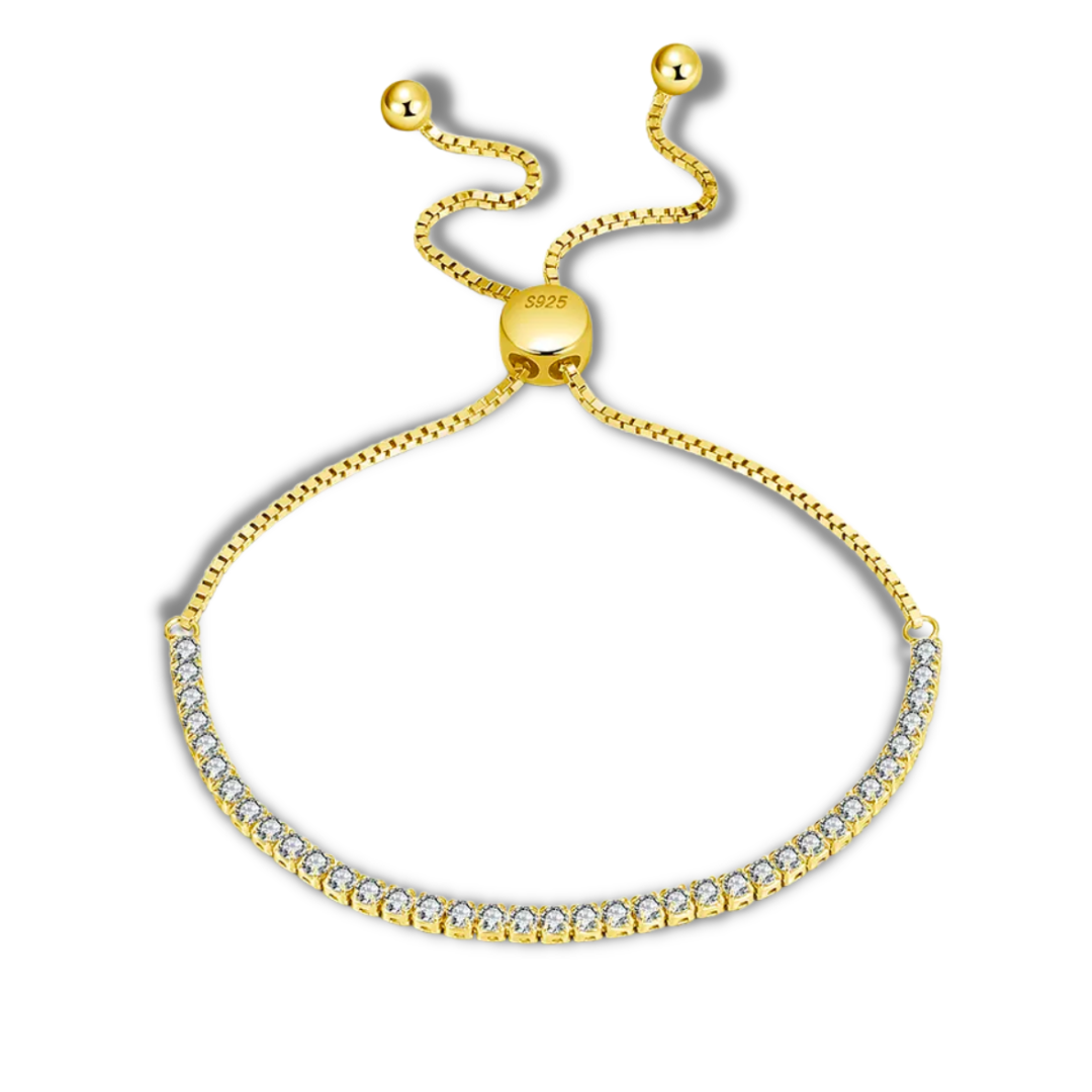 Load image into Gallery viewer, Eloise Gold Plated Resizable Bracelet
