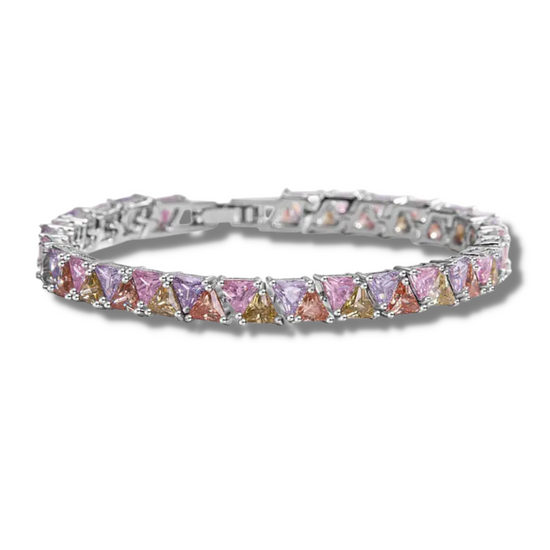 Load image into Gallery viewer, Tiana Multicoloured Tenis Bracelet
