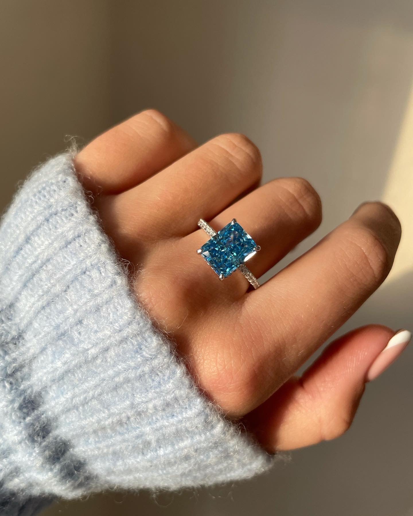 Serenity Blue Sterling Silver Ring