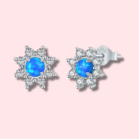 Load image into Gallery viewer, Alula Opal Sterling Silver Stud Earrings
