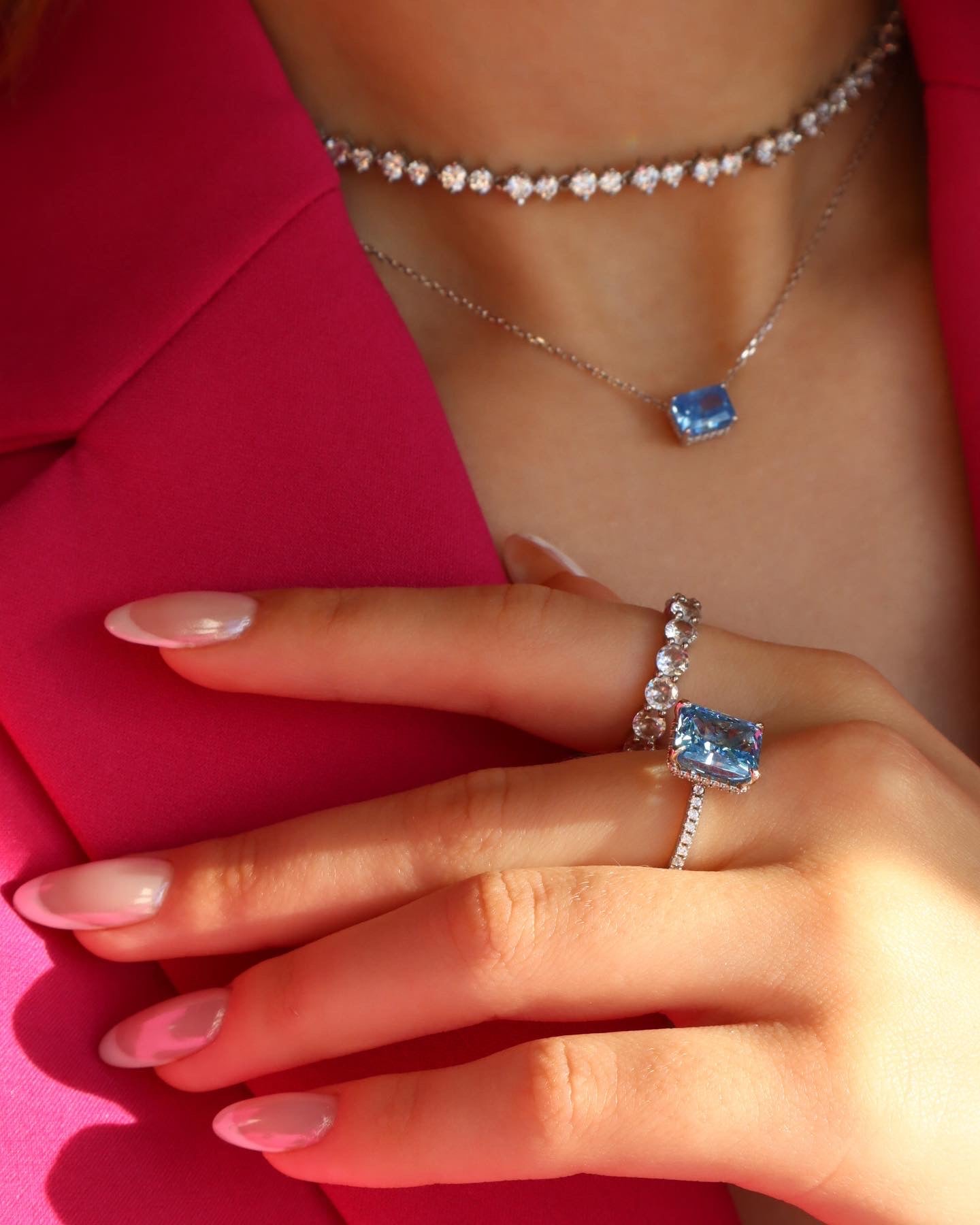 Serenity Blue Sterling Silver Ring