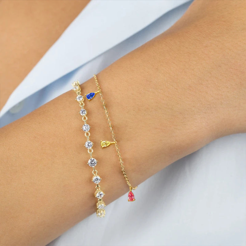 Wild Gold Plated 925 Sterling Silver Bracelet - Lyna London