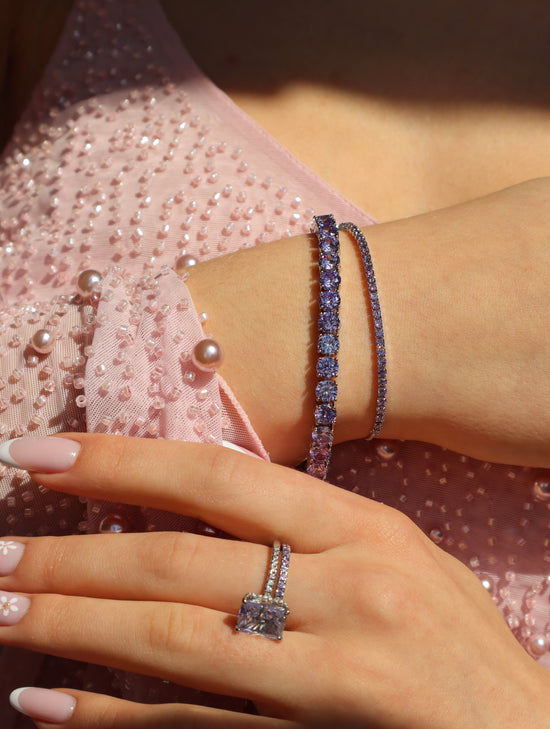 Eloise Light Lavender Resizable Bracelet