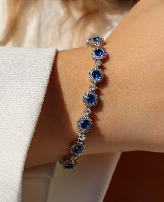 Blossom Royal Blue Bracelet - Lyna London