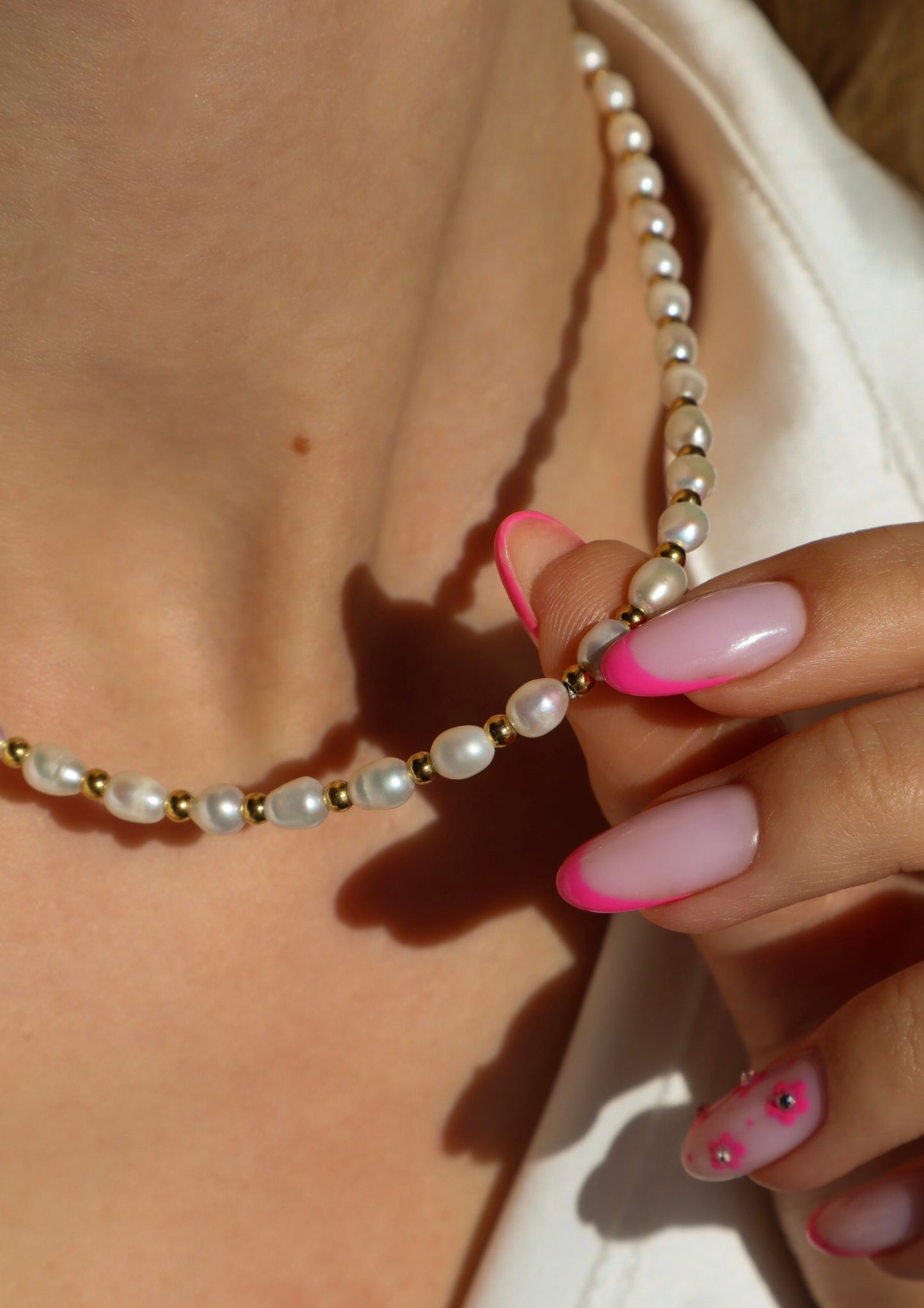 Harmony Pearl Stainless Steel Necklace