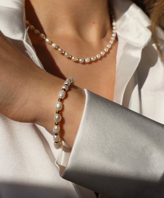 Harmony Pearl Stainless Steel Bracelet
