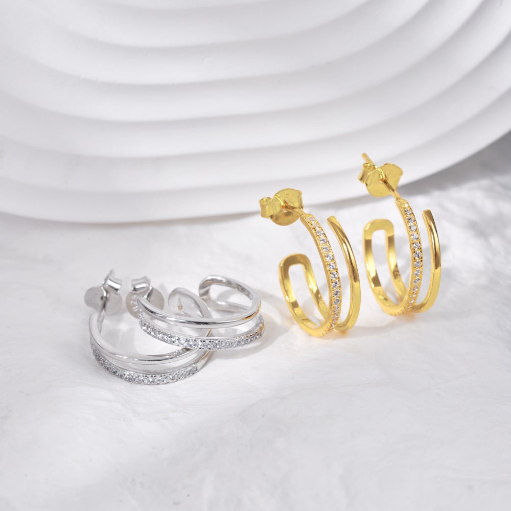 Valle Earrings 925 Sterling Silver