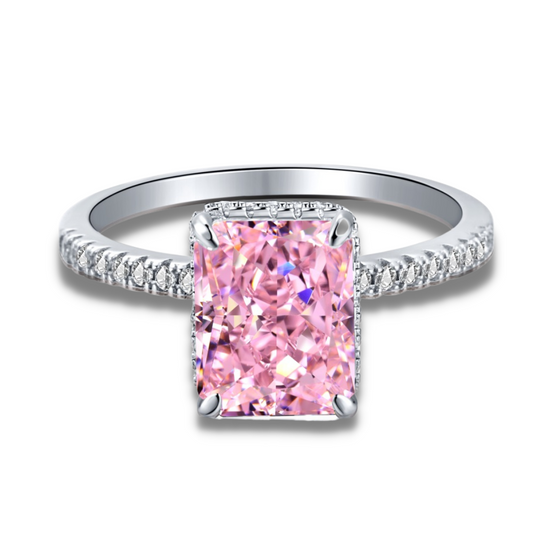 Load image into Gallery viewer, Serenity Pink Sterling Silver Ring
