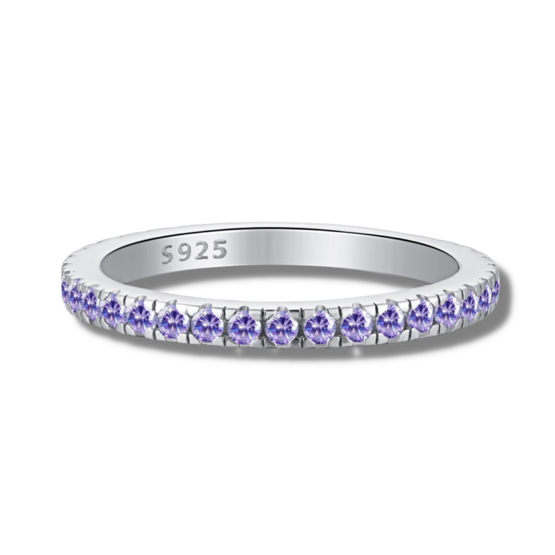 Eloise Light Lavender Sterling Silver Ring