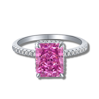 Serenity Magenta Sterling Silver Ring