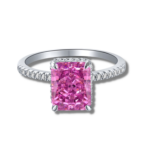 Load image into Gallery viewer, Serenity Magenta Sterling Silver Ring
