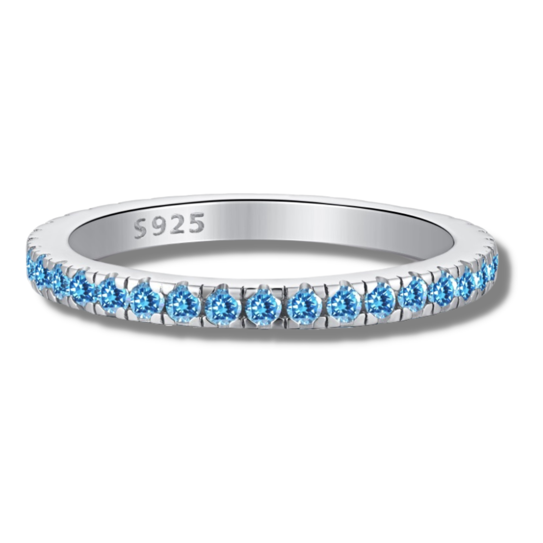Eloise Aquamarine Sterling Silver Ring